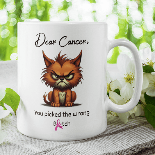 Cancer Gift, Coffee Mug: Dear Cancer...