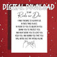 Ride or Die Printable Card, Pinky Promise Best Friend Digital Download, Romantic Loyalty Card