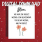 Mom Printable Card: Mother-Son Relationship (Digital Download)