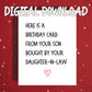 Father-in-Law, Digital Birthday Greeting Card: Here Is A Birthday Card...