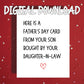 Father-in-Law, Digital Father's Day Greeting Card: Here Is A Father's Day Card