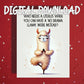 Hysterectomy Printable Card No Drama Llama Surgery Support Digital Download