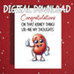 Kidney Surgery Printable Card Urine My Thoughts Get Well Digital Download