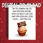 Grandpa Printable Card, Sweet Cupcake Grandpa Digital Download, Fathers Day Birthday Card