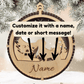 3D Wooden Dog Ornament: Dachshund