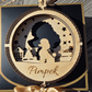3D Wooden Dog Ornament: Toy Poodle