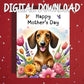 Mother's Day Printable Card: Dachshund Dog (Digital Download)