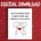 Couple Romantic Digital Greeting Card: You’re My Favorite Person to Annoy...