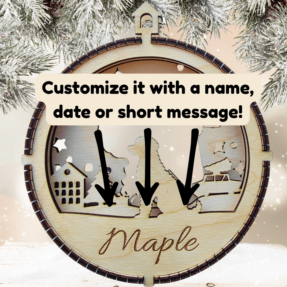 3D Wooden Dog Ornament: Portuguese Water Dog