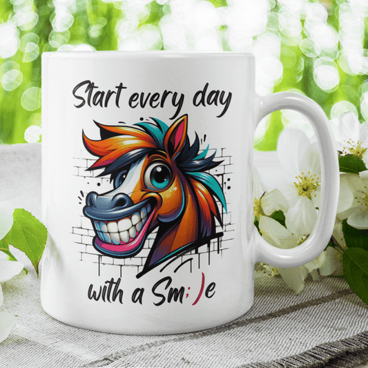Motivational Gift, Coffee Mug: Start Every Day With A Smile