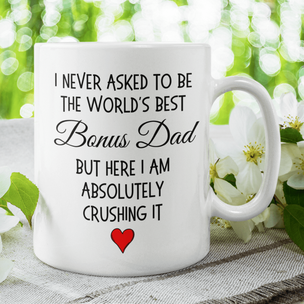 Bonus dad Stepdad Gift, Coffee Mug: The World's Best Bonus Dad