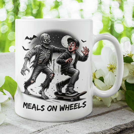 Halloween, Horror Movie Fan Gift, Zombie Coffee Mug: Meals On Wheels