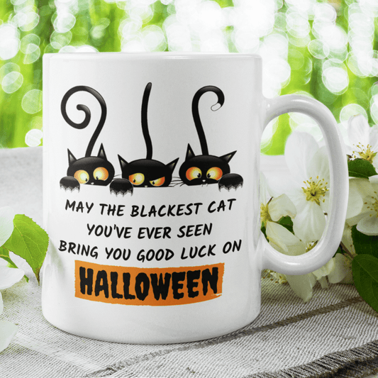 Halloween Gift, Coffee Mug: May The Blackest Cat...
