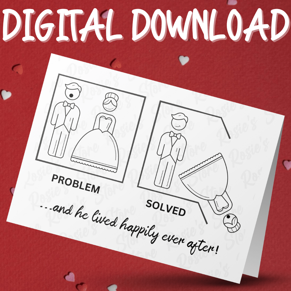 Divorce Digital Greeting Card For Him: Problem Solved...