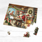Christmas Gift, Double-sided Puzzle with Laser Engraved NICE or NAUGHTY List