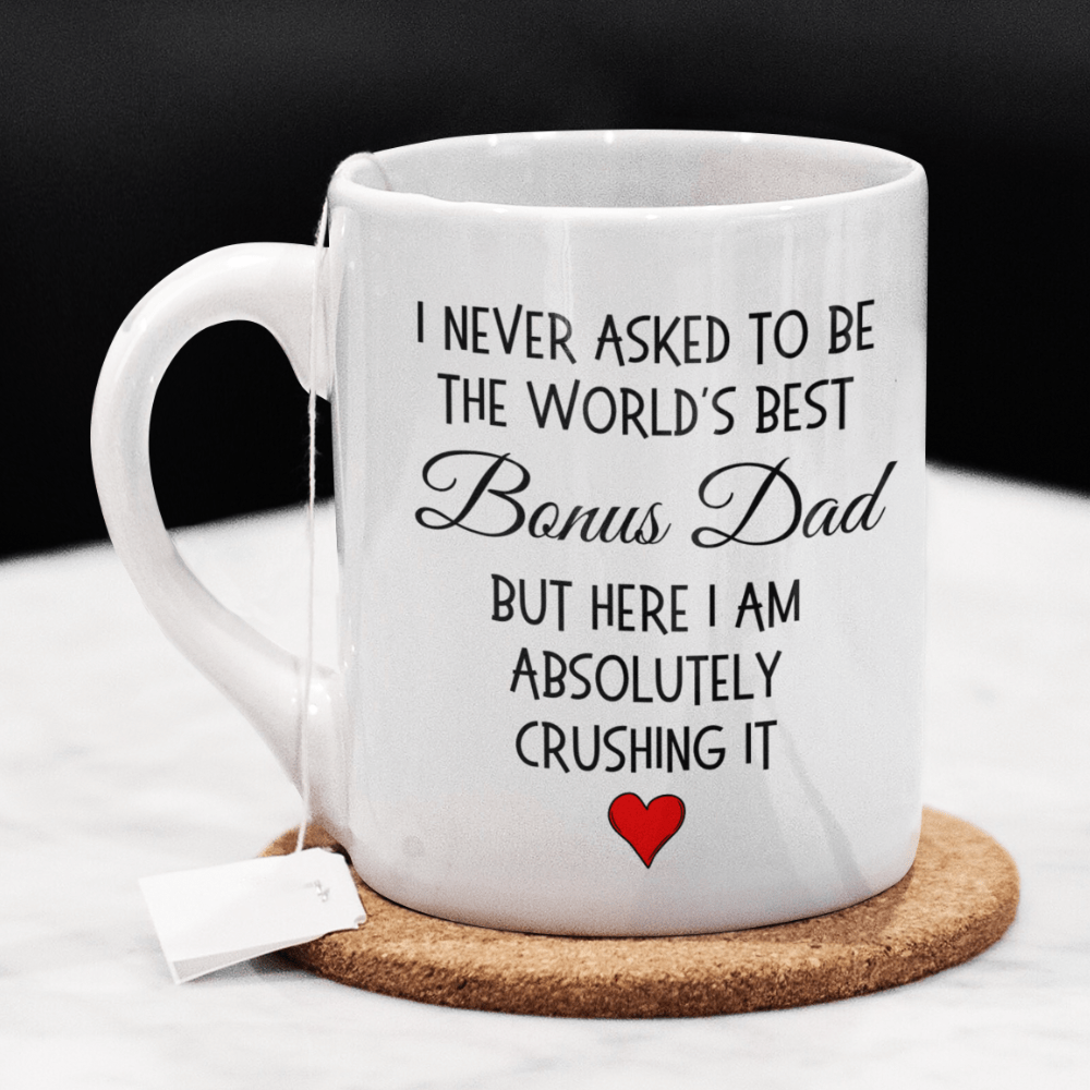 Bonus dad Stepdad Gift, Coffee Mug: The World's Best Bonus Dad