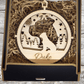 3D Wooden Dog Ornament: Pitbull