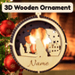 3D Wooden Dog Ornament: Australian Shepherd
