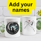 Mom and Son Gift, Coffee Mug With Custom Names: I Love You Beyond The Whole Universe