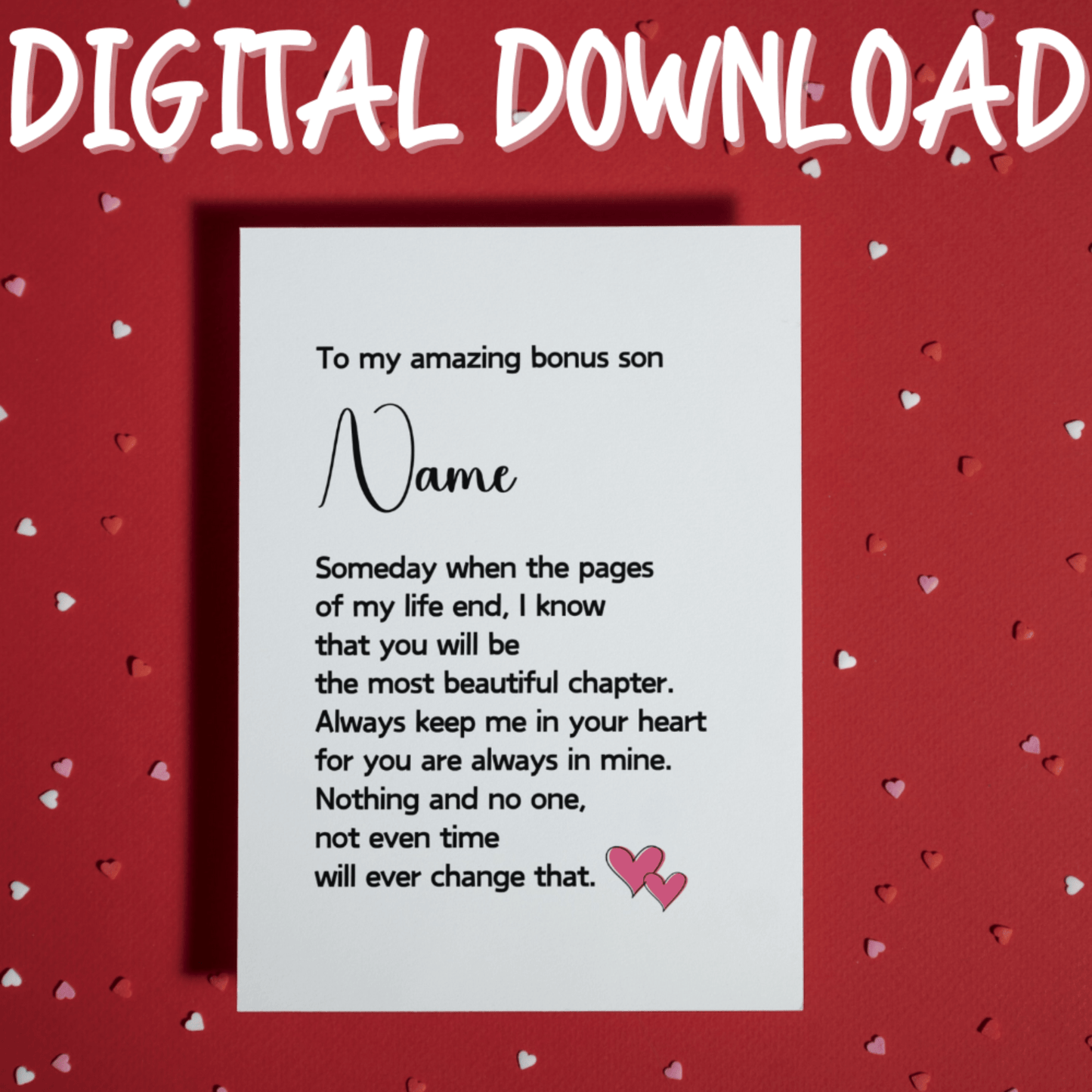 Bonus Son Digital Greeting Card: The Most Beautiful Chapter