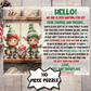 Christmas Gift, Personalized Elf Letter Puzzle: 30 or 110 piece jigsaw puzzle