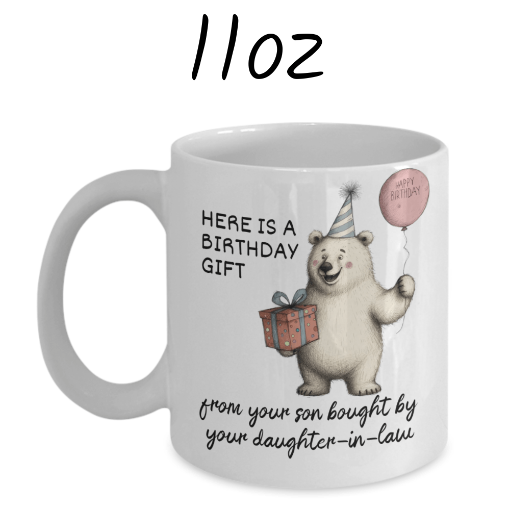 Father-in-Law Birthday Gift, Coffee Mug: Here Is A Birthday Day Gift...