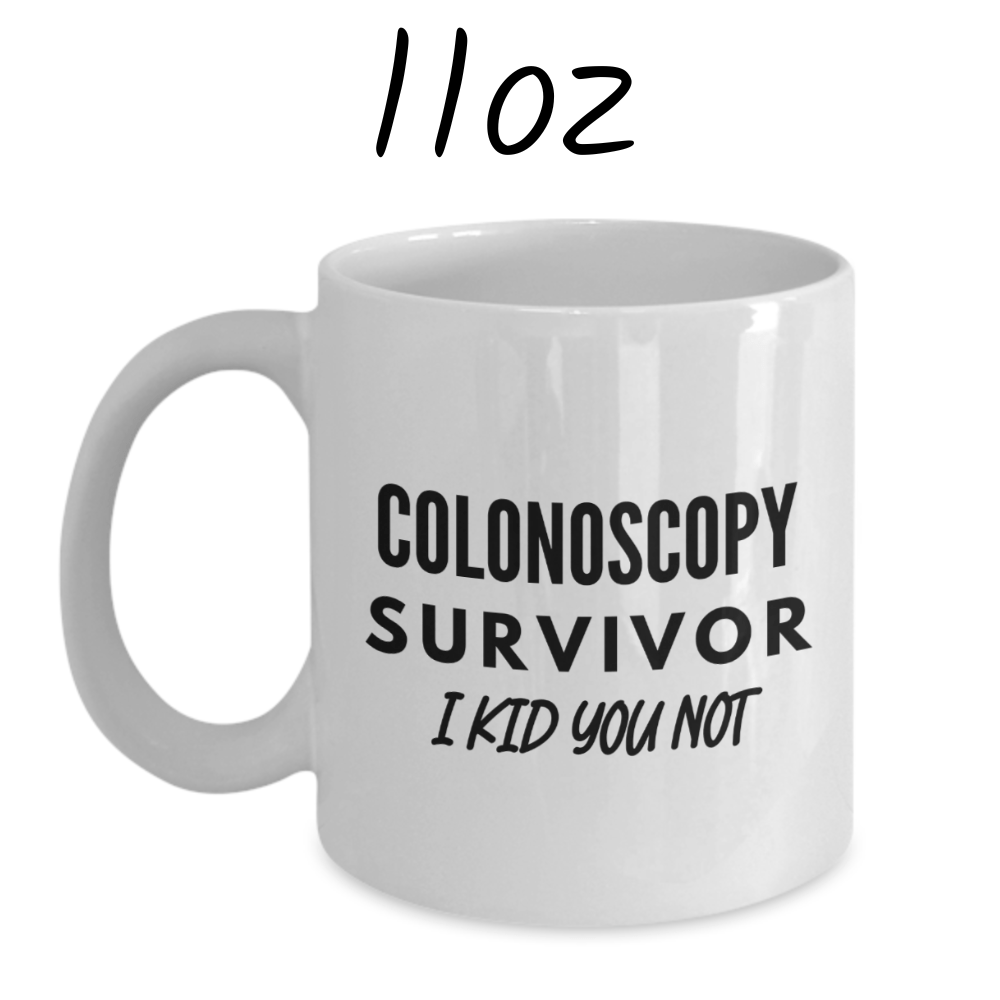 Colonoscopy Gift, Coffee Mug: Colonoscopy Survivor