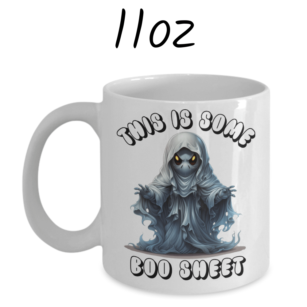 Halloween Ghost Coffee Mug: This Is Some Boo Sheet