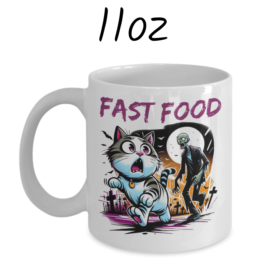 Halloween Horror Movie Fan Gift, Zombie Coffee Mug: Fast Food