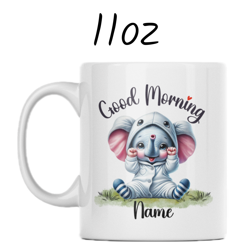 Good Morning Coffee Mug, Elephant