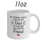 Dad Gift, Personalized Coffee Mug: If I Didn't Have You As My Dad...