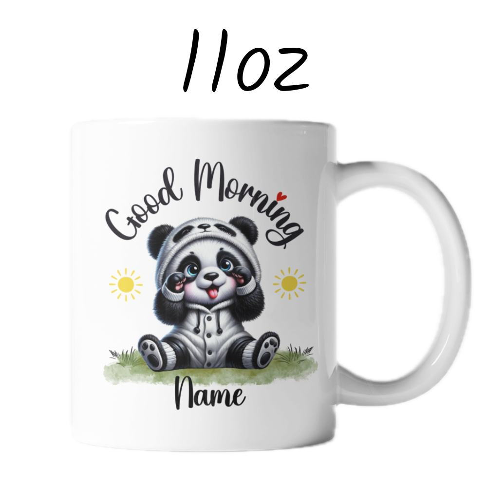 Good Morning Coffee Mug, Panda