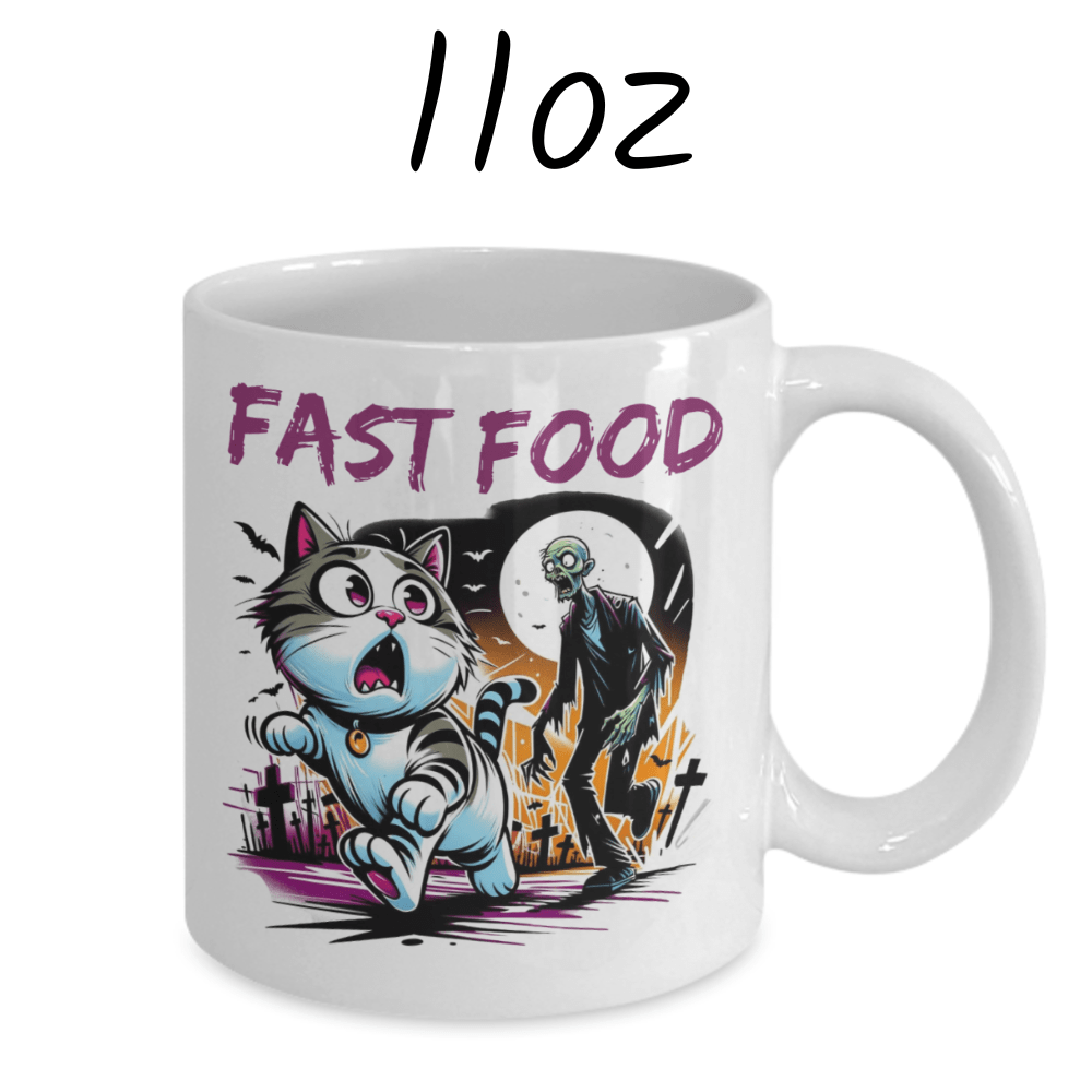 Halloween Horror Movie Fan Gift, Zombie Coffee Mug: Fast Food