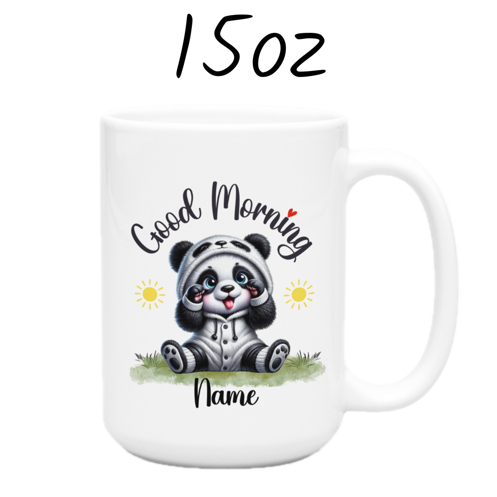 Good Morning Coffee Mug, Panda