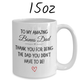 Bonus dad Stepdad Gift, Personalized Coffee Mug: Thank You For Being The Dad