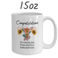 Hysterectomy Gift, Coffee Mug: Congratulations...