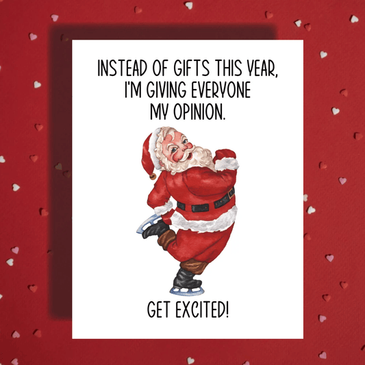 Christmas Greeting Card: Instead Of Gifts This Year