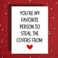 Couple Greeting Card: Cover Thief