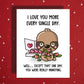 Couple Greeting Card: I Love You More Every Single Day