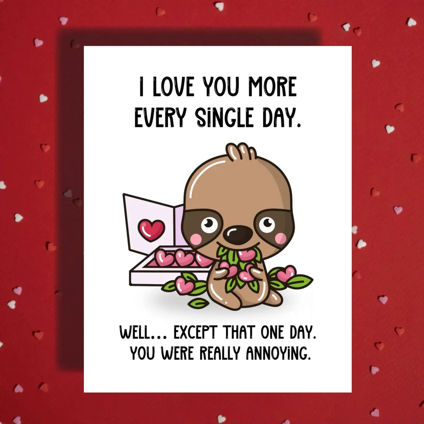 Couple Greeting Card: I Love You More Every Single Day