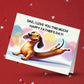 Father's Day Customizable Greeting Card, Dachshund Dog: Dad, I Love You This Much!