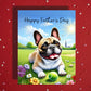 Father's Day Customizable Greeting Card, French Bulldog: Happy Father's Day