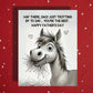 Father's Day Customizable Greeting Card, Horse: Hay there, Dad!