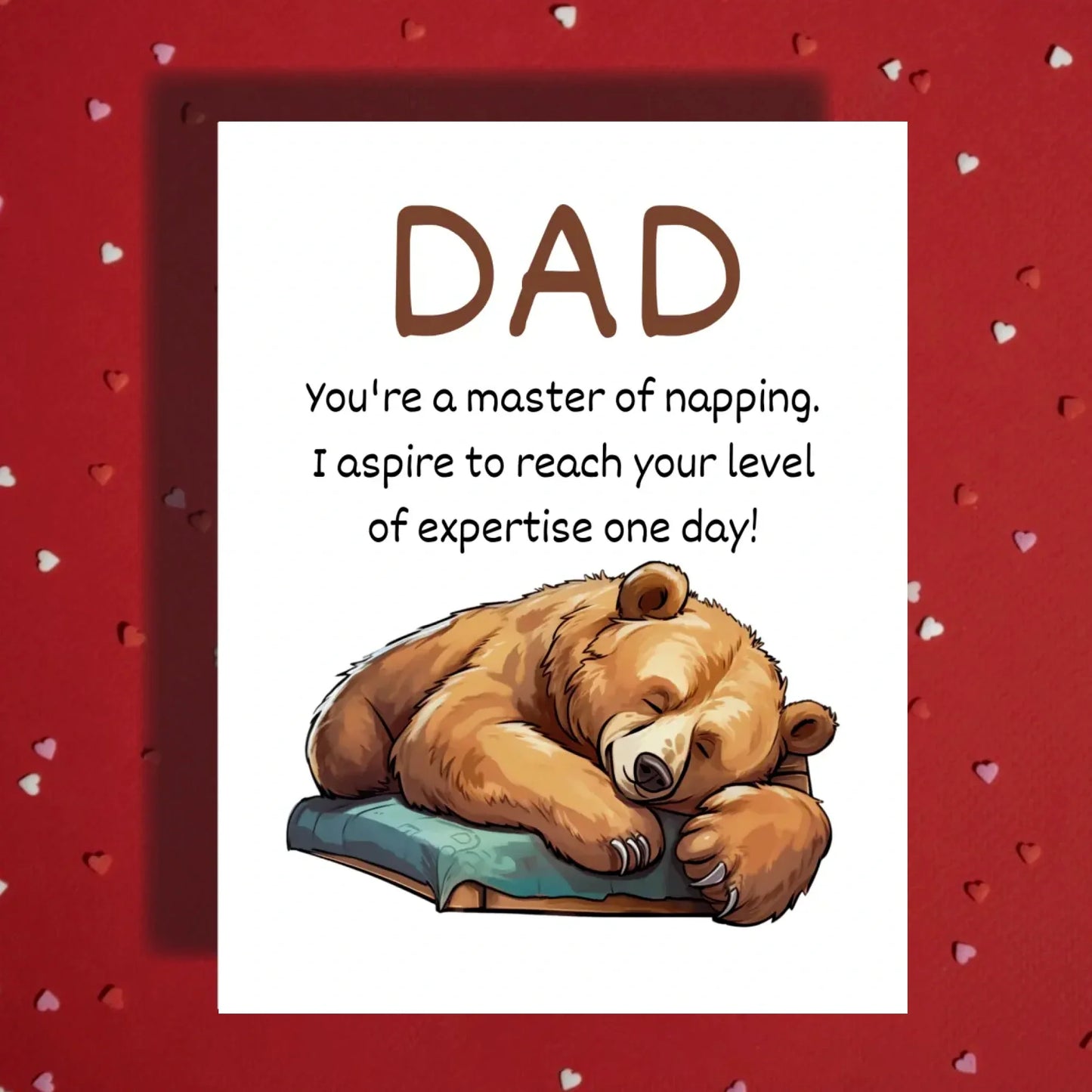 Dad Greeting Card: Dad You're A Master Of Napping...