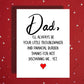 Dad Customizable Greeting Card: Dad, I'll Always Be Your Little Troublemaker