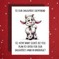 Daughter's Boyfriend Greeting Card: Goat Proposal