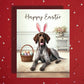 Easter German Shorthaired Pointer Greeting Card – Bunny Ears Dog Greeting
