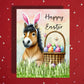 Easter Horse Greeting Card – Cute Bunny Ears Equestrian Spring Greeting