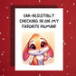Get Well Bunny Card, Ear Resistibly Checking In Card, Cute Rabbit Encouragement Card