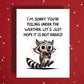 Get Well Raccoon Card, Under the Weather Humor Card, Personalized Encouragement Card